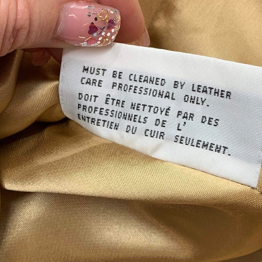 Marc New York Camel Leather Collared Jacket - Picture 7 of 7